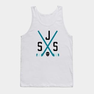 SJS Retro Sticks - White Tank Top